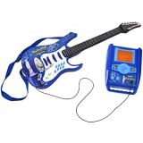 Juego de Guitarra eléctrica + Amplificador + micrófono con Soporte Azul para niños a Pilas  - imagen 4