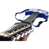 Juego de Guitarra eléctrica + Amplificador + micrófono con Soporte Azul para niños a Pilas  - imagen 9