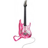 guitarra electrica rosa