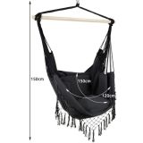 Hamaca Brasileña Gris Oscura 150 x 120 cm - imagen 67