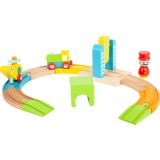 Helicóptero y tren de madera Junior