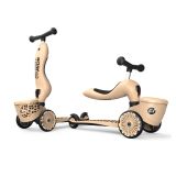 Scooter infantil Highwaykick 1 Lifestyle 2 en 1, con asiento y caja de almacenaje, ideal para niños.