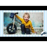 small foot - Laufrad Kolibri & Papierflieger/ Balance Bike Pink Hummingbird & Blue Paper Airplane