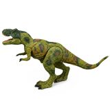 Coche de caza dinosaurios en acción durante una expedición de juego