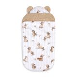 Saco Universal para Silla de Coche y Carrito 80x40 cm Dogs Beige