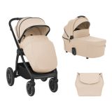 Carrito de bebé 2en1 Kikkaboo Naya Beige, versátil y cómodo
