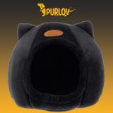 Cama para gatos de peluche Purlov, cama acogedora para invierno - imagen 3