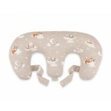 Cojín gemelar 100x55 cm Twinkle Woodland, vista con forma croissant ergonómica