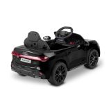 Coche eléctrico Toyz Audi A5L negro con asiento de eco-cuero.