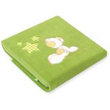 Manta de Fleece para Bebés My Sweet Baby - Carlo Oso con Estrellas Verde - imagen 2