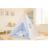 Tipi Infantil My Sweet Baby con Alfombra y Cojines - Estrellas Negras - imagen 2