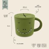 Taza porta snacks de silicona Trixie - Mr. Dino para bebés - imagen 2