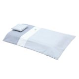 Jgo 2 Pcs.f.nordica Cuna 70 Vichy10 Celeste 110x170x3 Cm - Cambrass - imagen 2