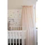 Dosel de tul para cuna con estructura – Beige