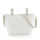 Bolso organizador Cambrass Regent crema, detalle tejido 100% algodón