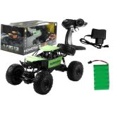 Coche monstruo teledirigido Jeep 1:8 Verde con un diseño atractivo.