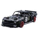 Lean Toys Mustang Hoonicorn V2 montado 55 cm, detalle silueta widebody y funciones móviles