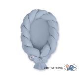 Braided Baby Nest 2 In 1 - Pastel Blue