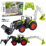 Tractor Agrícola con Cubo y Excavadora Control Remoto 2 en 1