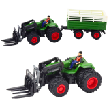 Tractor Agrícola Control Remoto con Remolque y Horquillas