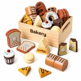 Set de Panadería Infantil de Madera con Velcro 10 piezas - imagen 2