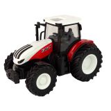 Tractor Agrícola Teledirigido 1:24 R/C Pilot Granja Blanco Rojo