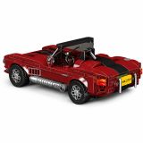 Bloques de Construcción Coche Clásico S.Cobra Rojo 391 pcs - imagen 3