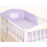 Protectores de Cuna My Sweet Baby - Corazones en Puntos Blancos