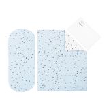 Juego de cama para capazo 6 piezas Kikkaboo Bear with me Azul - imagen 2