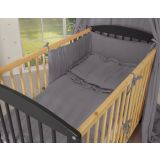 Protector de Cuna Muselina My Sweet Baby 180x30cm Anthracite - imagen 2