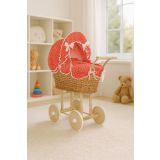 Carrito de Muñecas My Sweet Baby con Ropa de Cama Rojo - imagen 3