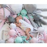 Octopus de peluche con sonajero My Sweet Baby - Gris - imagen 3