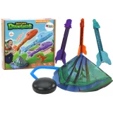 Juego de Lanzador de Cohetes Dinosaurios en el Bosque