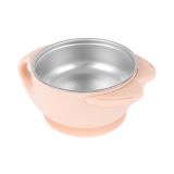 Cuenco de acero inoxidable Cat Rosa Kikkaboo - Alimentación bebé - imagen 3