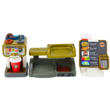 Set de Tienda de Pizza con Cafetera y Caja Registradora