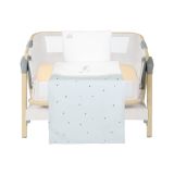 Juego de cama para minicuna 3 piezas Kikkaboo Stripy Friends