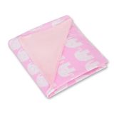 Manta doble cara para silla de coche My Sweet Baby - Elefantes Rosa - imagen 2