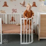 Cuna Wood 7 en 1 con Colchón Waldin Blanco