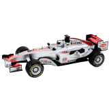 Coche de Carreras RC Control Remoto 1:12 Plata con Sonido