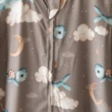 Saco de dormir de bambú 0-6 meses 0,5 TOG Ballenas – Taupe