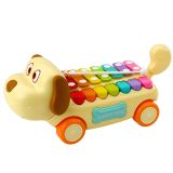 Perro de Juguete con Platillos y Partes Móviles