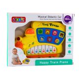 Piano Educativo Eléctrico Locomotora Amarillo