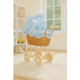 Cochecito de Muñecas de Mimbre con Ropa Azul My Sweet Baby - imagen 3