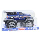 Vehículo de rescate todoterreno con tracción trasera azul 27cm