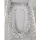 Baby Nest Premium Cocoon For Infants With A Ruffle My Sweet Baby- Grey