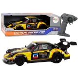 Coche Teledirigido Amarillo 1:16 con Ruedas de Goma