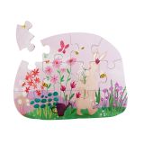 Puzzle de formas Trixie - las flores de Mrs. Rabbit - 12 piezas - imagen 2