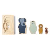 Puzzle de Animales de Madera Trixie - Desarrollo Motor Infantil - imagen 2