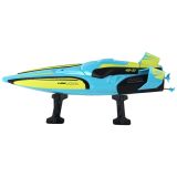 Lancha RC deportiva Lean Toys 34 cm, vista lateral con cable USB