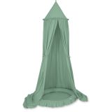 Set dosel y nido con volante My Sweet Baby - Verde Pastel